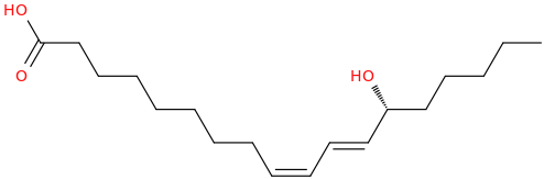 9,11 octadecadienoic acid, 13 hydroxy , (9z,11e,13r) 